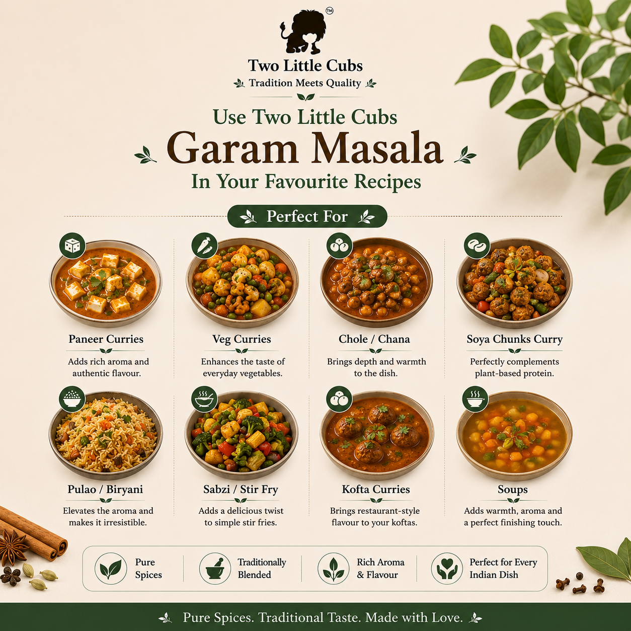 Garam masala for everyday cooking by Two Little Cubs