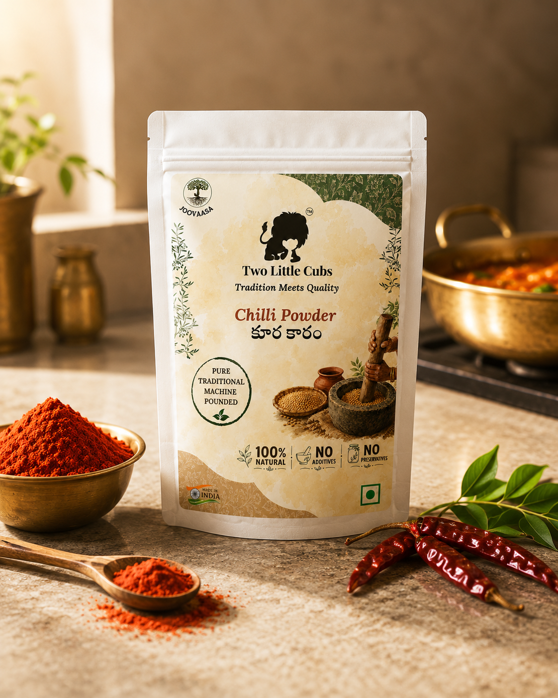 Curry Karam chilli powder by Two Little Cubs