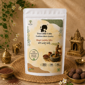 Two Little Cubs Raagi Laddu Mix made with roasted finger millet