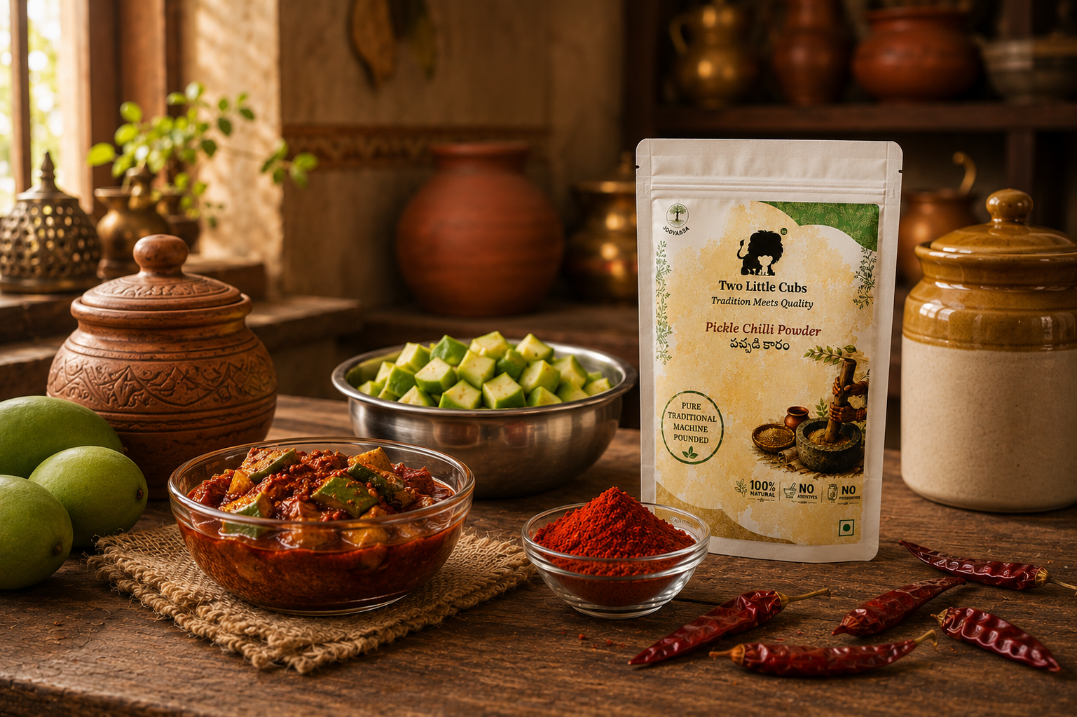 Avakaya chilli variety Utharadi Kayalu used for Pickle Karam