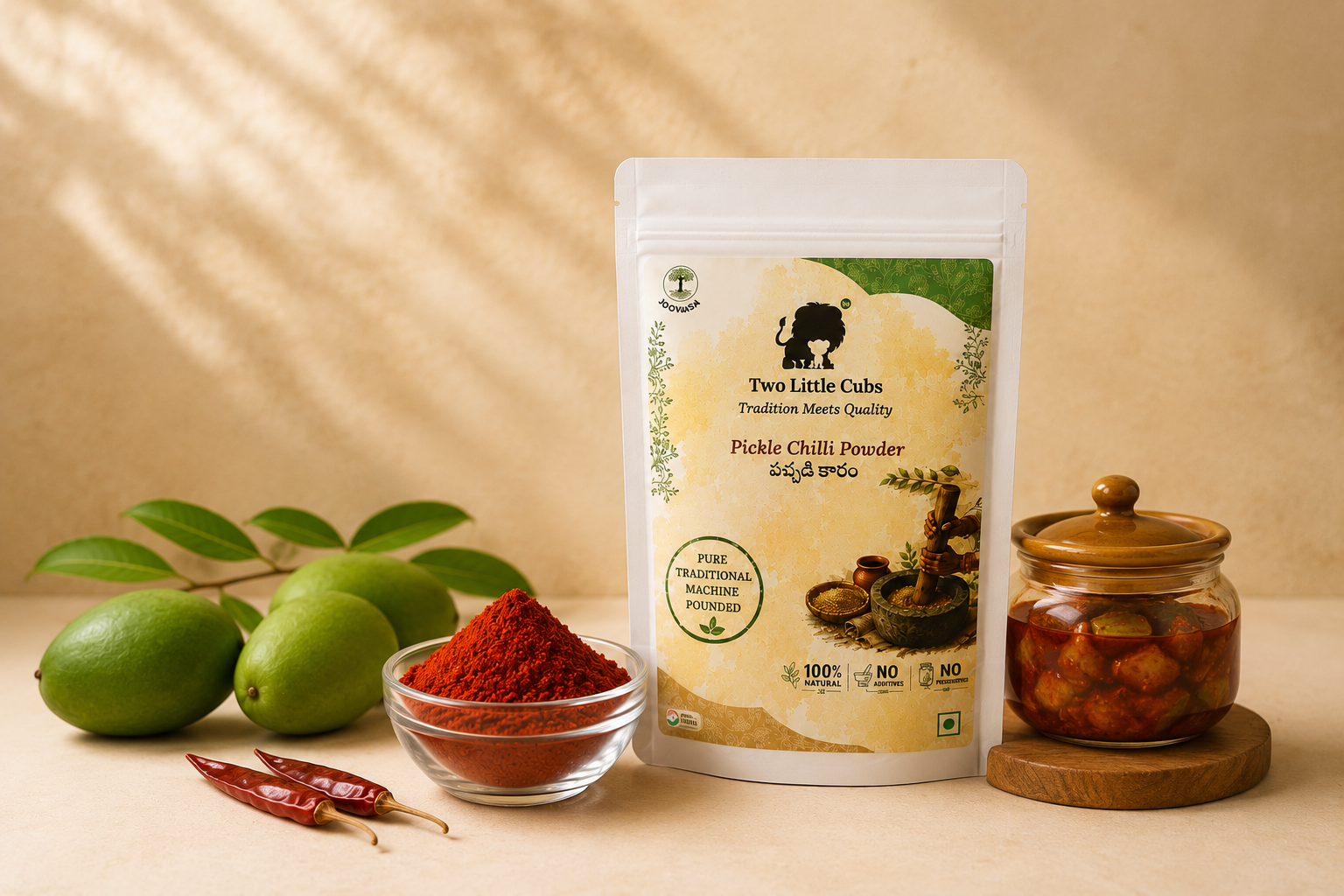 Pickle Karam chilli powder by Two Little Cubs