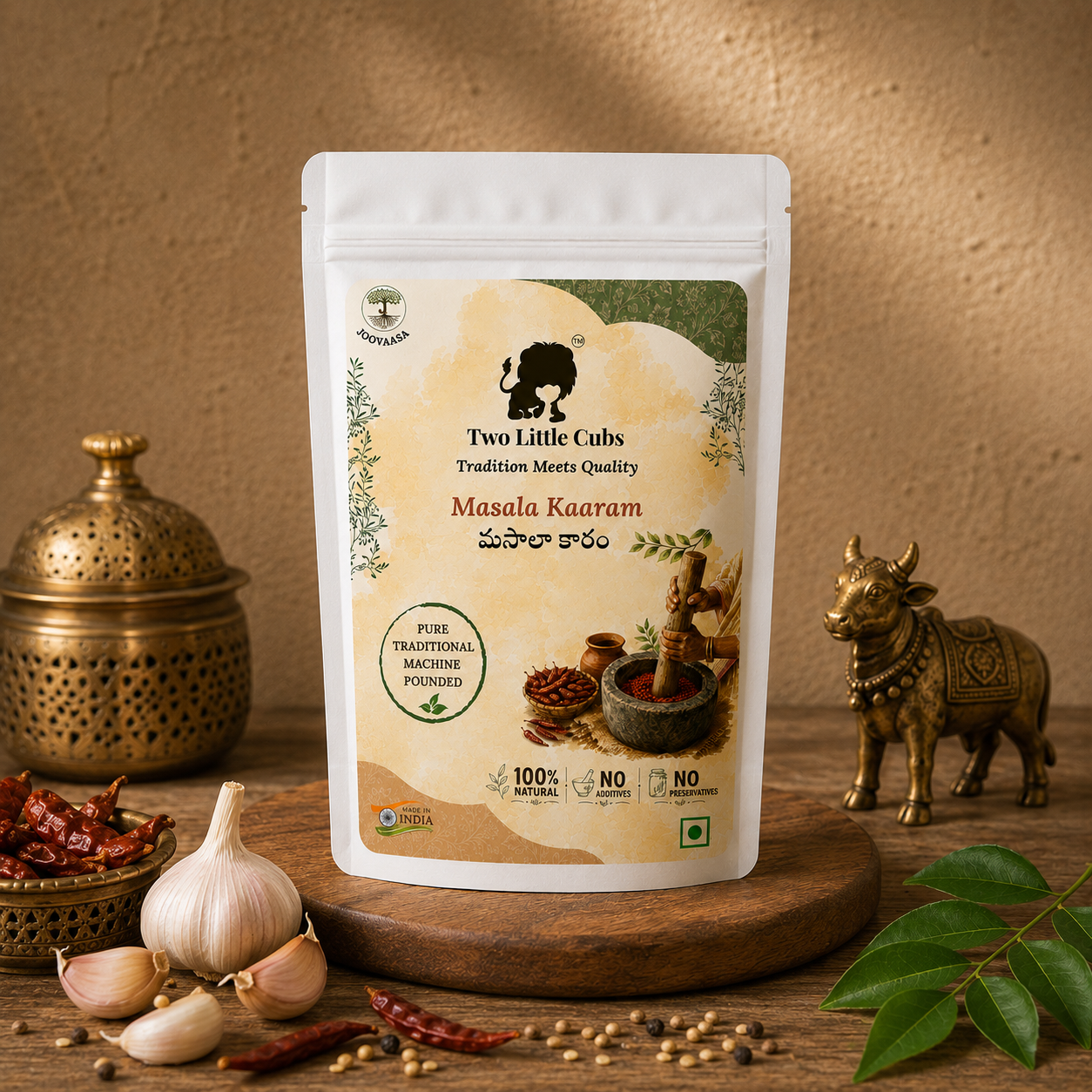 Two Little Cubs Masala Karam With Garlic